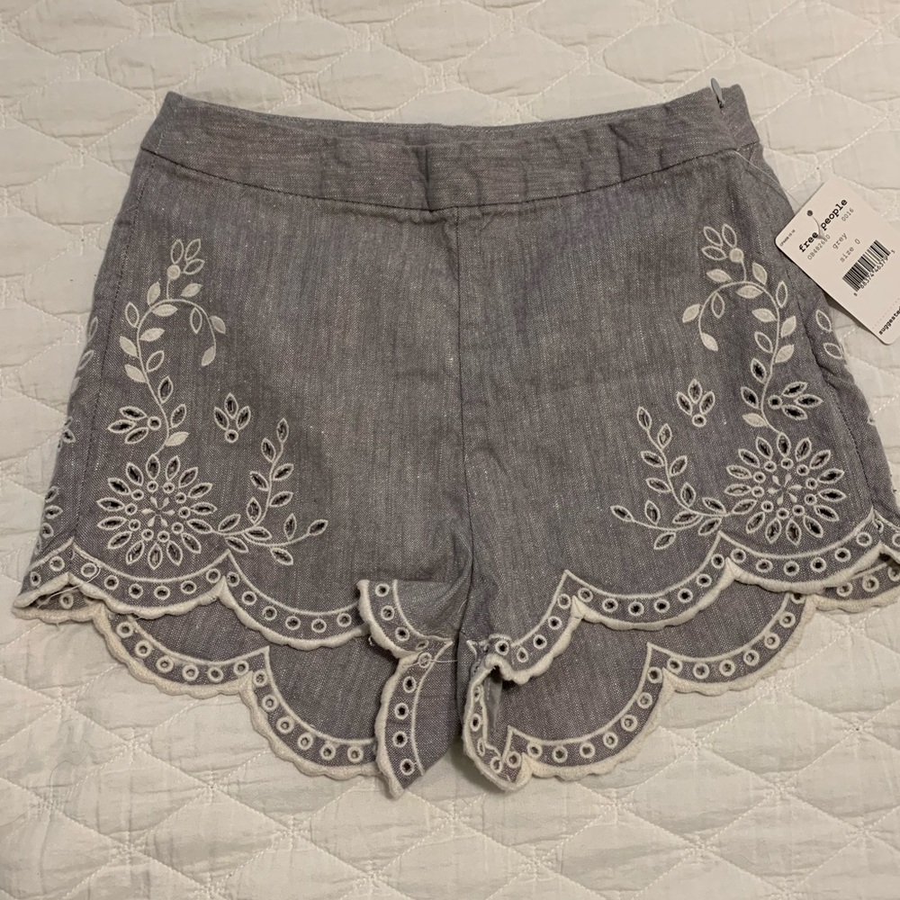 Free People linen shorts